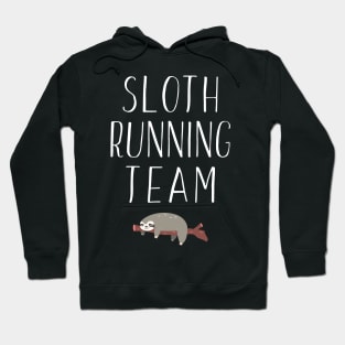 Sloth Running Team Lazy Sleepy Sloth Sleeping Hoodie